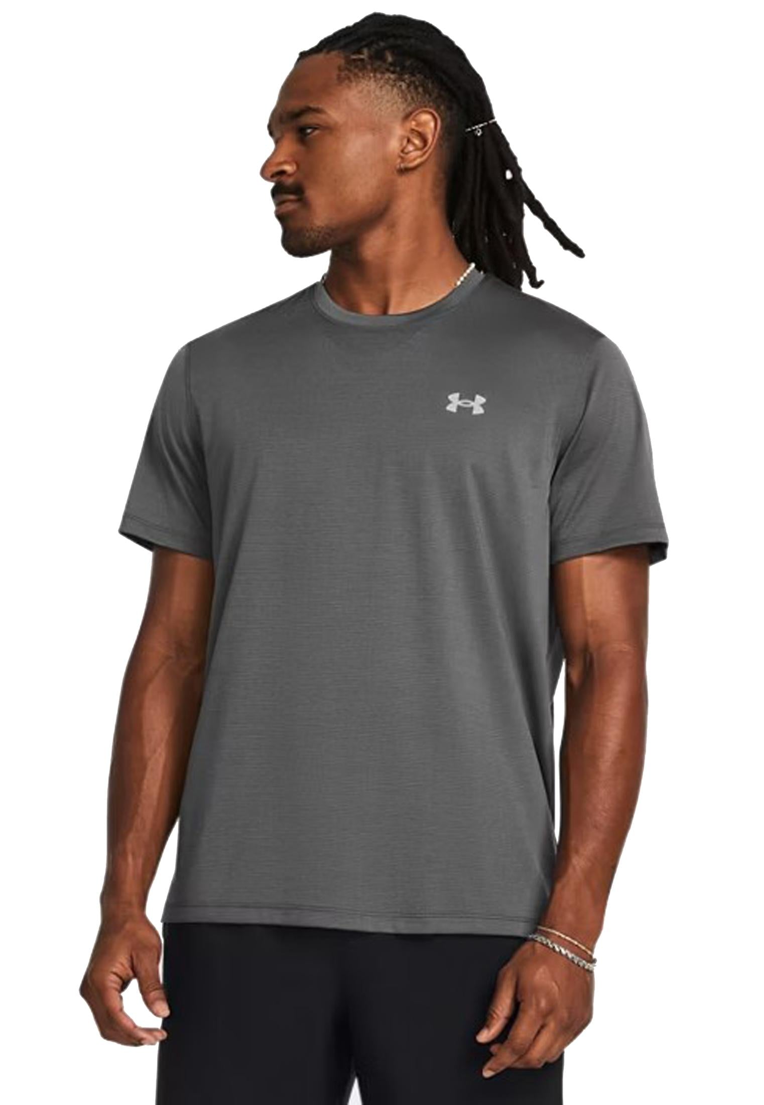 T-shirt sportiva allenamento grigia Launch Under Armour A25 77-1382582 00250025 UNDER ARMOUR 