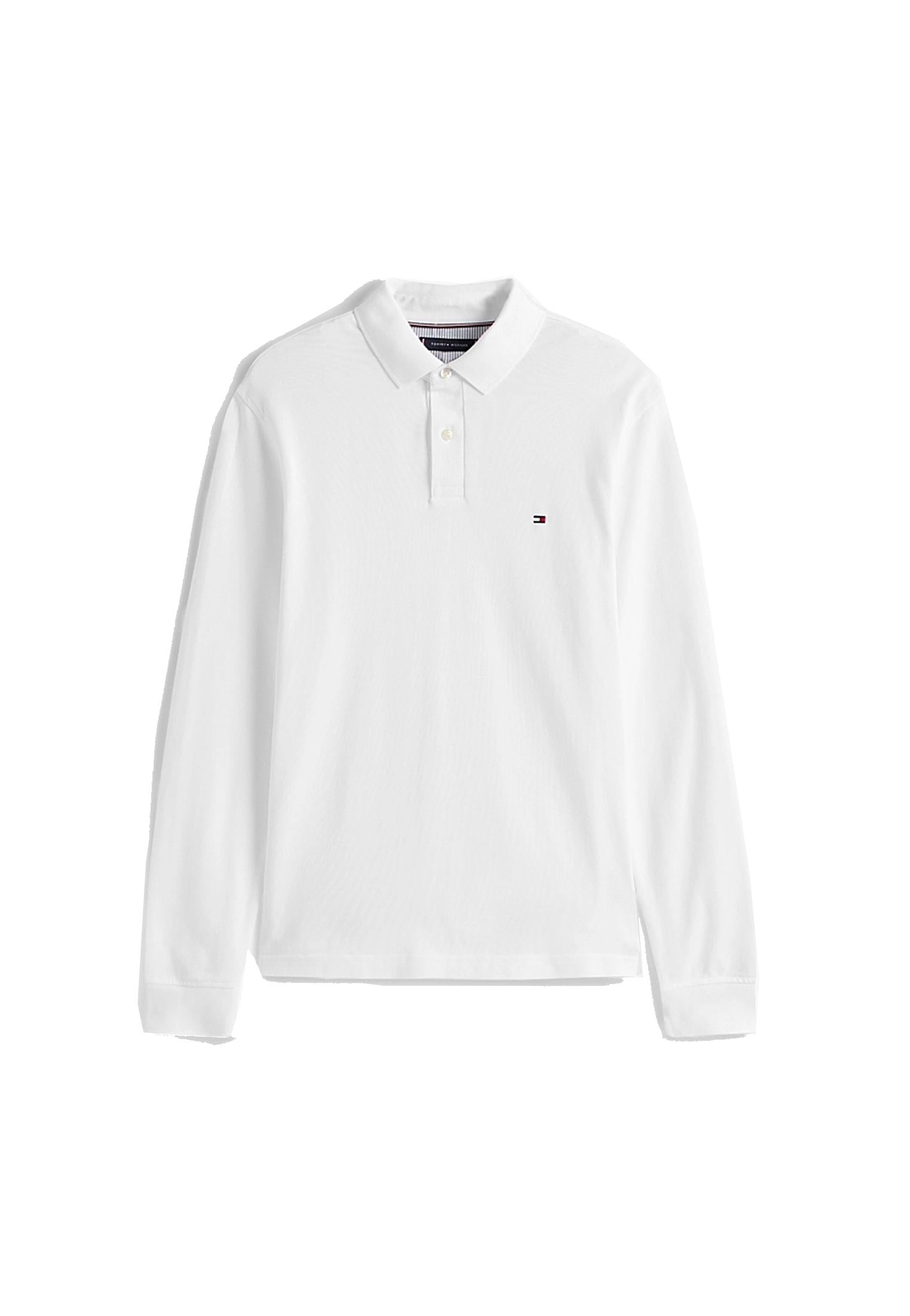 Polo bianca maniche lunghe cotone regular fit Tommy Hilfiger A25 MW0MW20183YBR YBRYBR TOMMY HILFIGER 