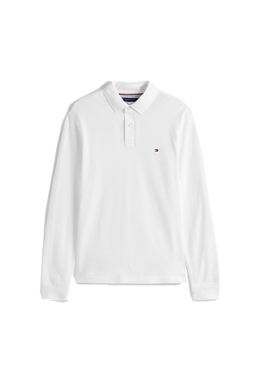 Polo bianca maniche lunghe cotone regular fit Tommy Hilfiger A25 MW0MW20183YBR YBRYBR TOMMY HILFIGER 