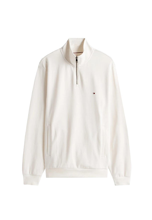 Felpa con mezza zip bianca tecnica Tommy Hilfiger P26 MW0MW36510Z00 Z00Z00 TOMMY HILFIGER PRE 