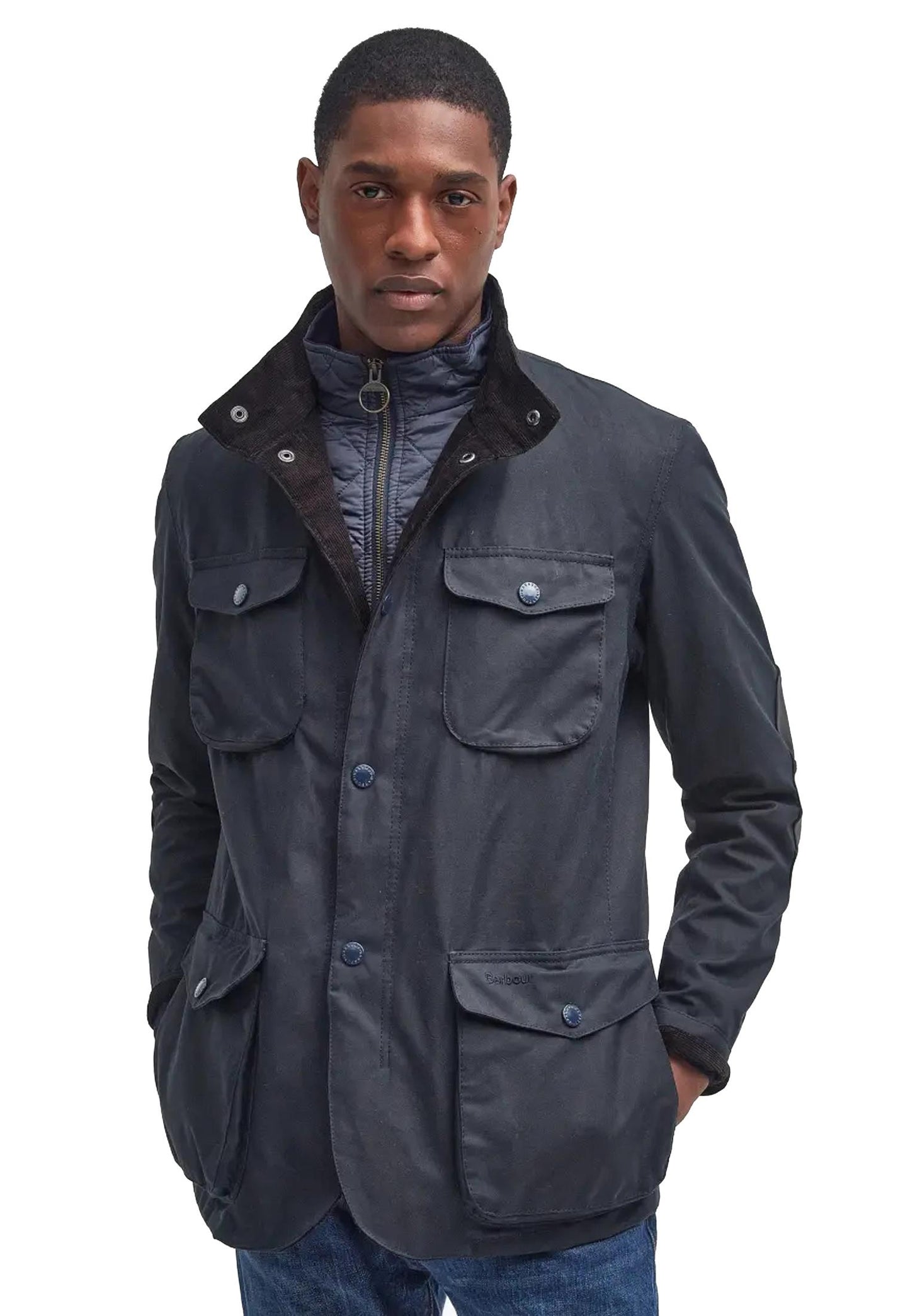 Giacca cotone cerato blu Ogston Barbour A25 252MMWX0700 NY51NY51 BARBOUR 
