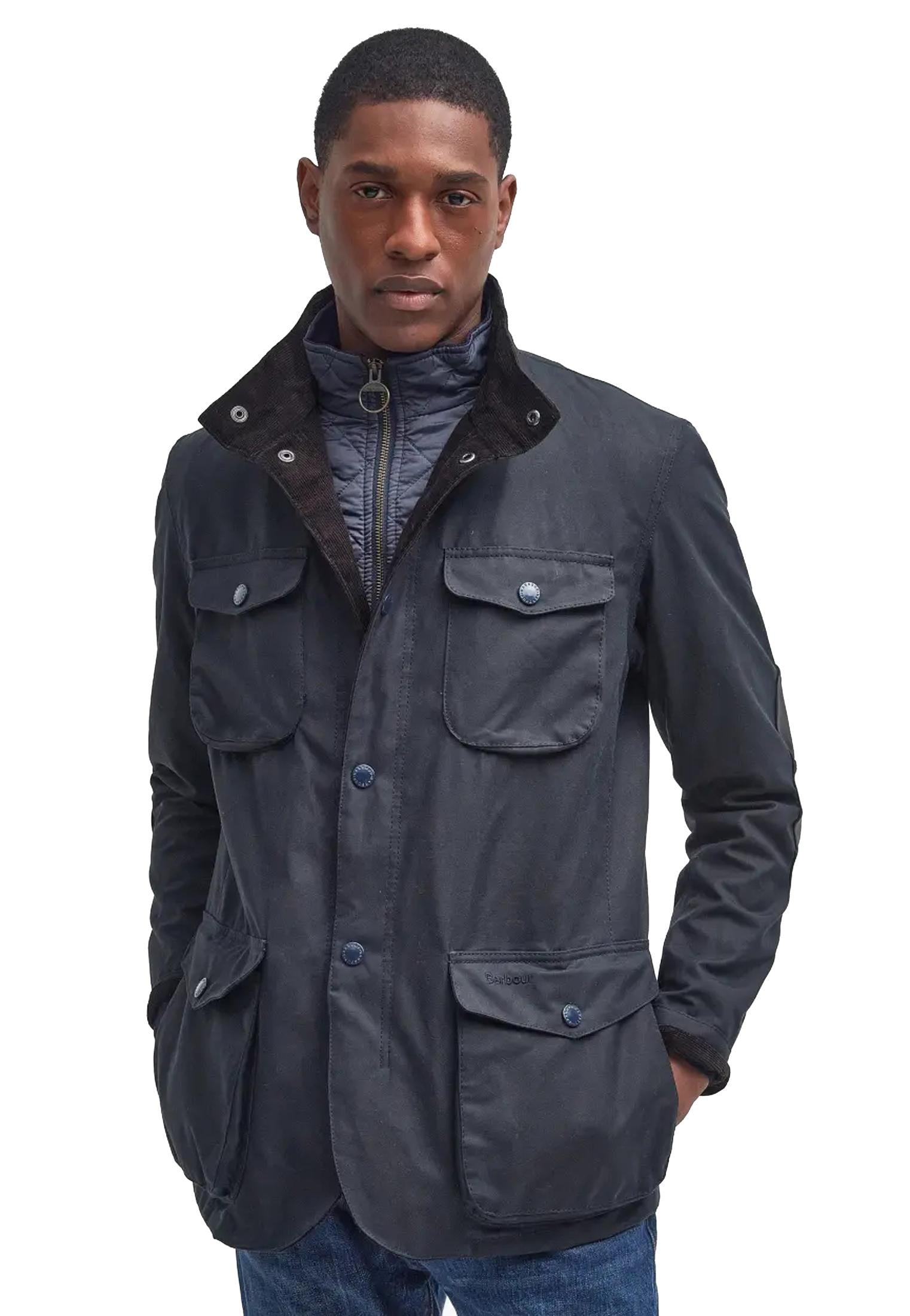 Giacca cotone cerato blu Ogston Barbour A25 252MMWX0700 NY51NY51 BARBOUR 