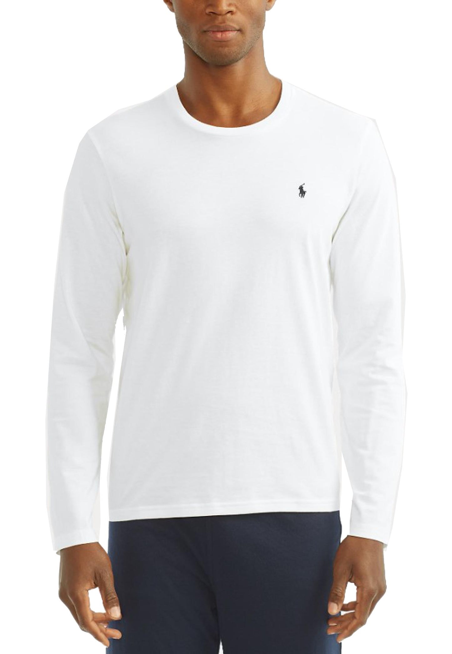 T-shirt manica lunga intima da notte cotone bianca girocollo Polo Ralph Lauren P25