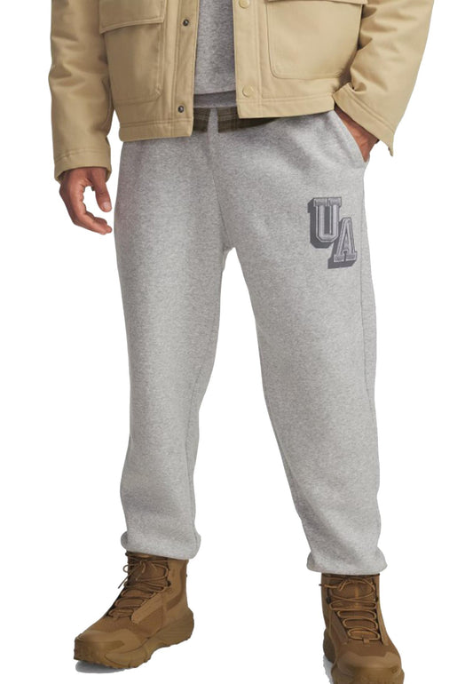 Pantaloni grigi tuta sportivi Icon Fleece Graphic Under Armour A25 77-6003934 00110011 UNDER ARMOUR 