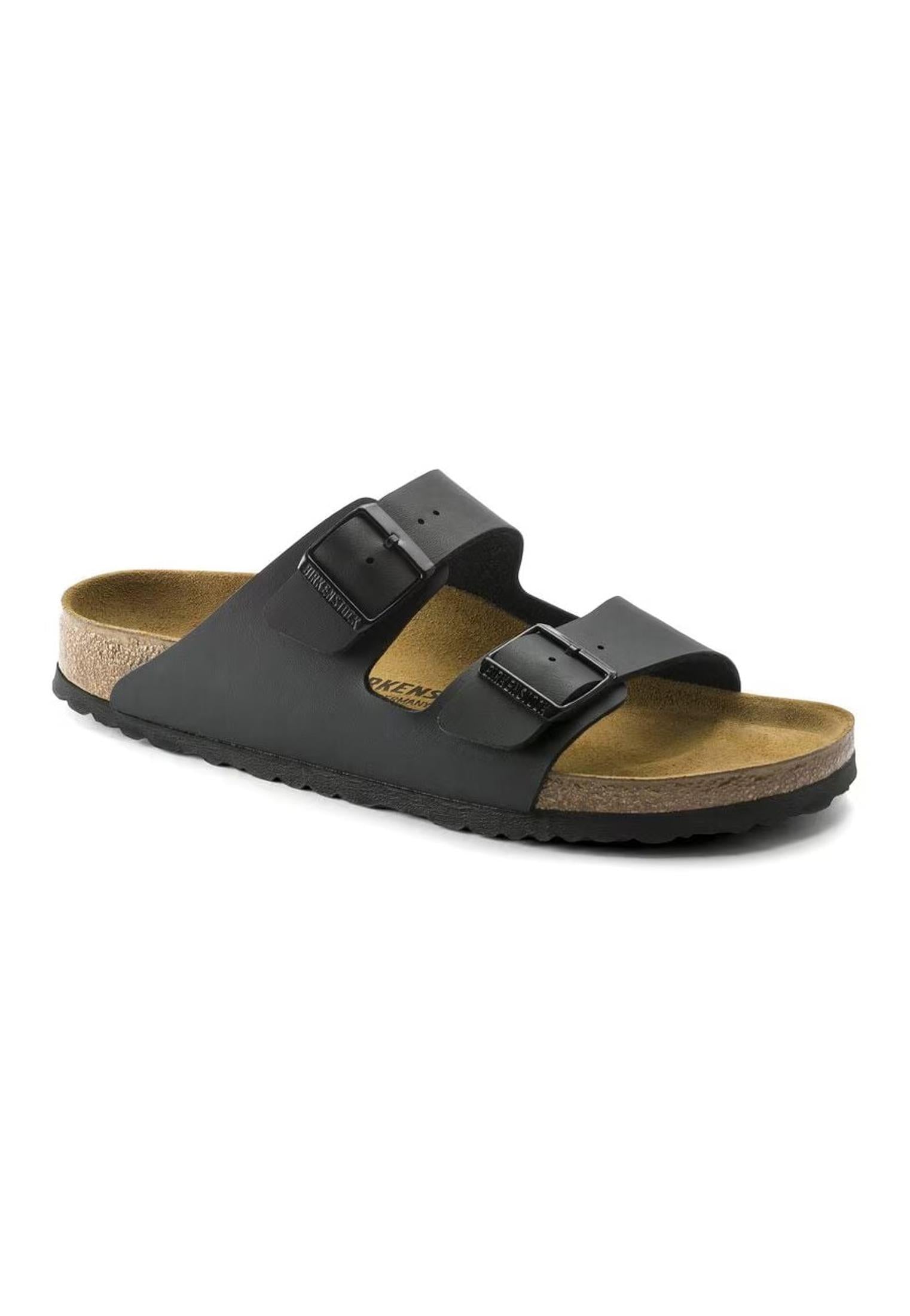 Sandalo ciabatte nere pelle Arizona Birkenstock P25 051793 black BIRKENSTOCK 