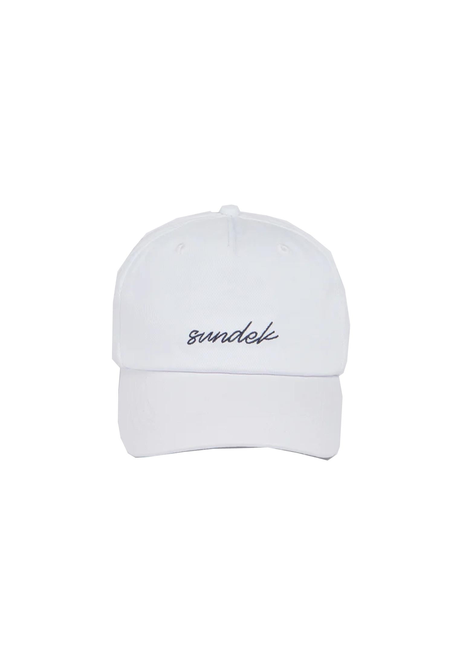 Cappellino baseball bianco unisex cotone Sundek P26 AM012AHC2000 T6S07100601 SUNDEK 