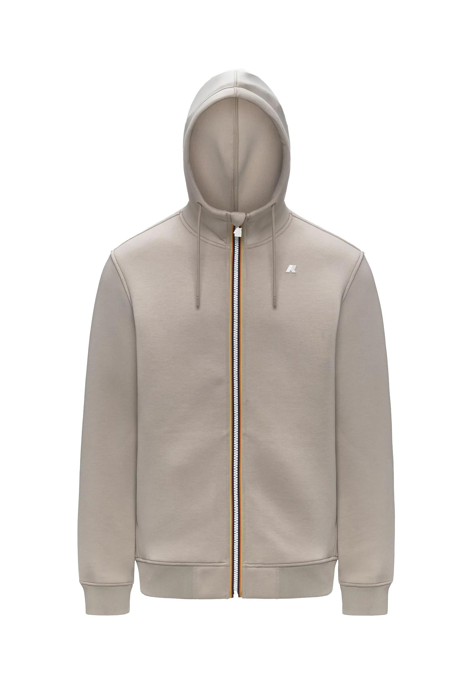 Giacca in pile con cappuccio beige Rainer Spacer K-way A25 K2141DW XP2XP2 K-WAY 