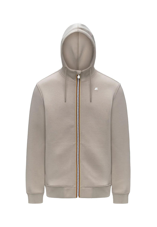 Giacca in pile con cappuccio beige Rainer Spacer K-way A25 K2141DW XP2XP2 K-WAY 