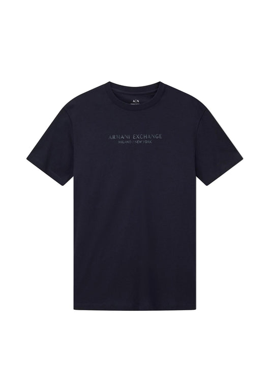 T-shirt girocollo blu navy jersey cotone Armani Exchange A25 XM001280 AF10361 UB101UB101 ARMANI EXCHANGE 