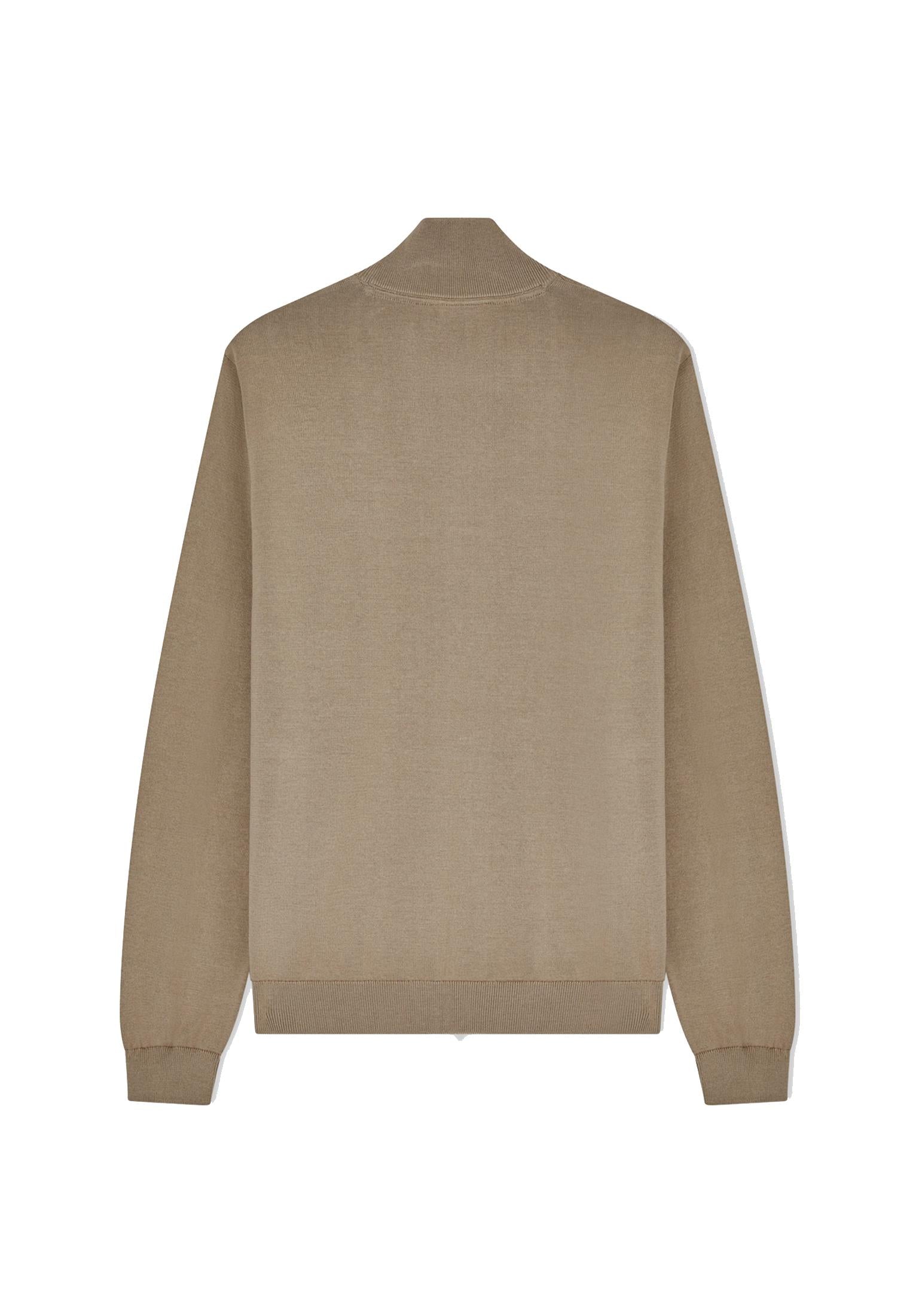 Maglia cardigan pullover fullzip marrone cotone Ea7 Armani P26 7M000542 AF14755 U6167U6167 EA7 GOLF 