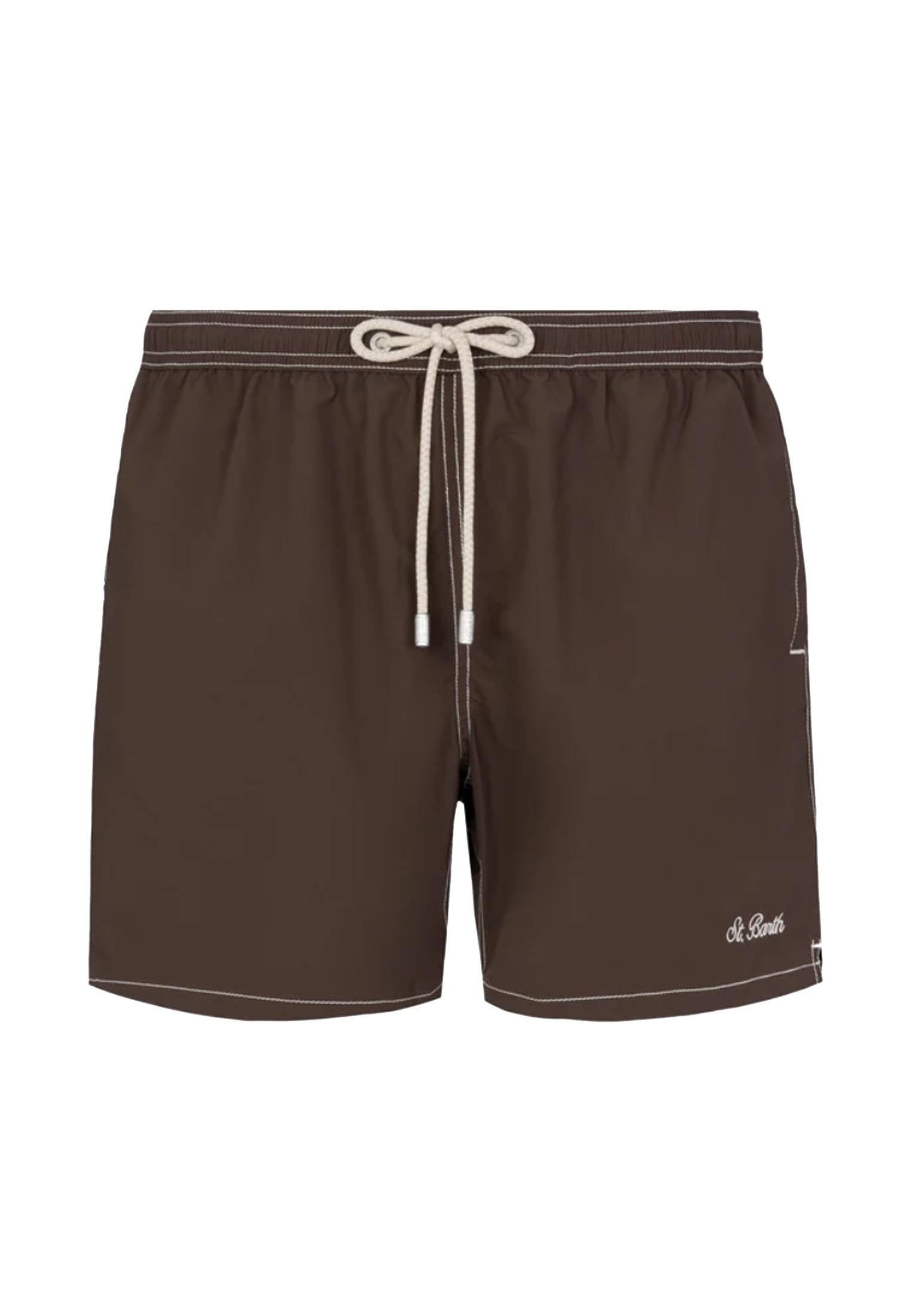 Costume pantaloncino da bagno marrone Patmos MC2 Saint Barth P26 PATM001 00085L00085L MC2 