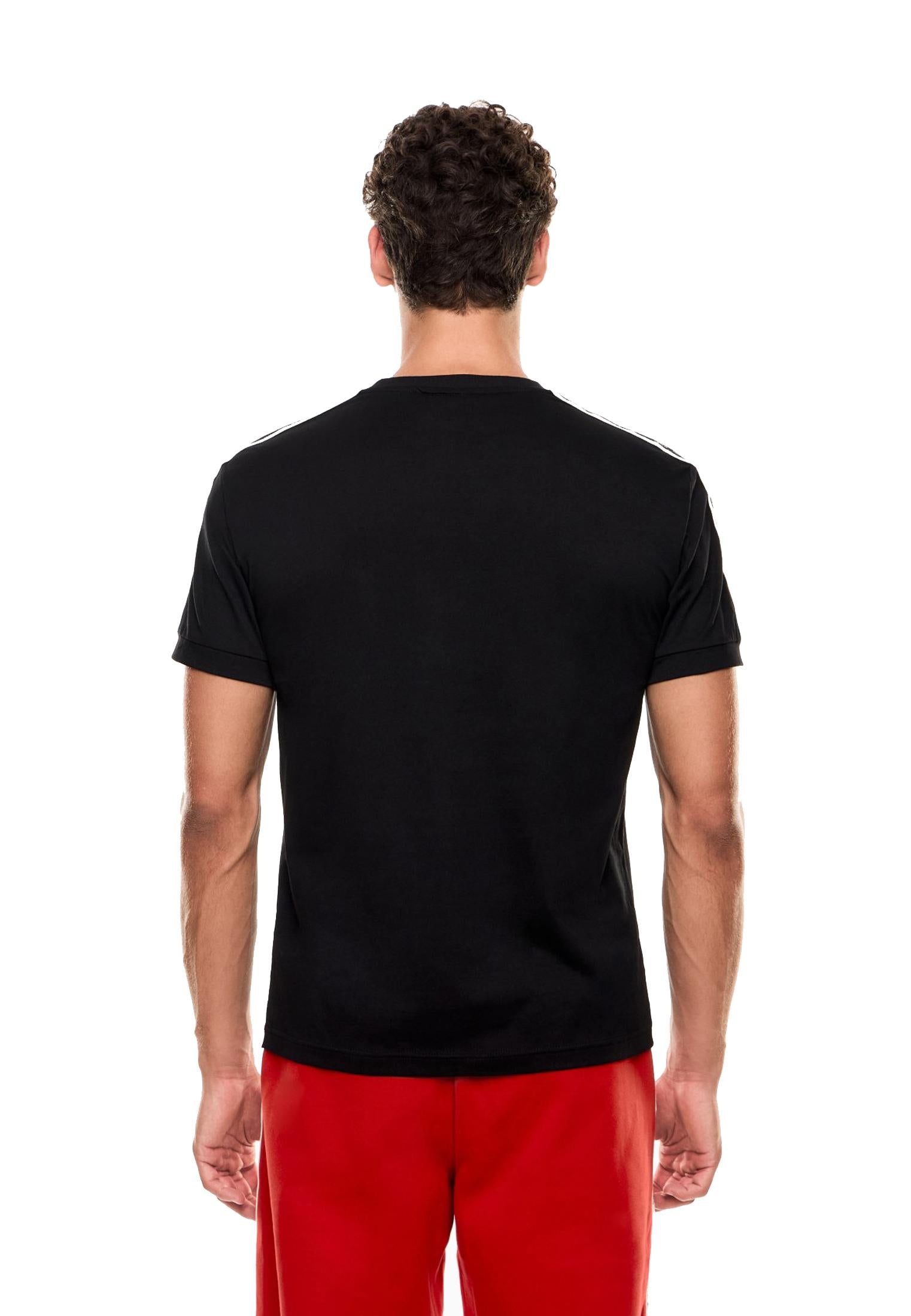 T-shirt girocollo nera Logo Series EA7 Armani A25 7M000956 AF10375 UC001UC001 EA7 