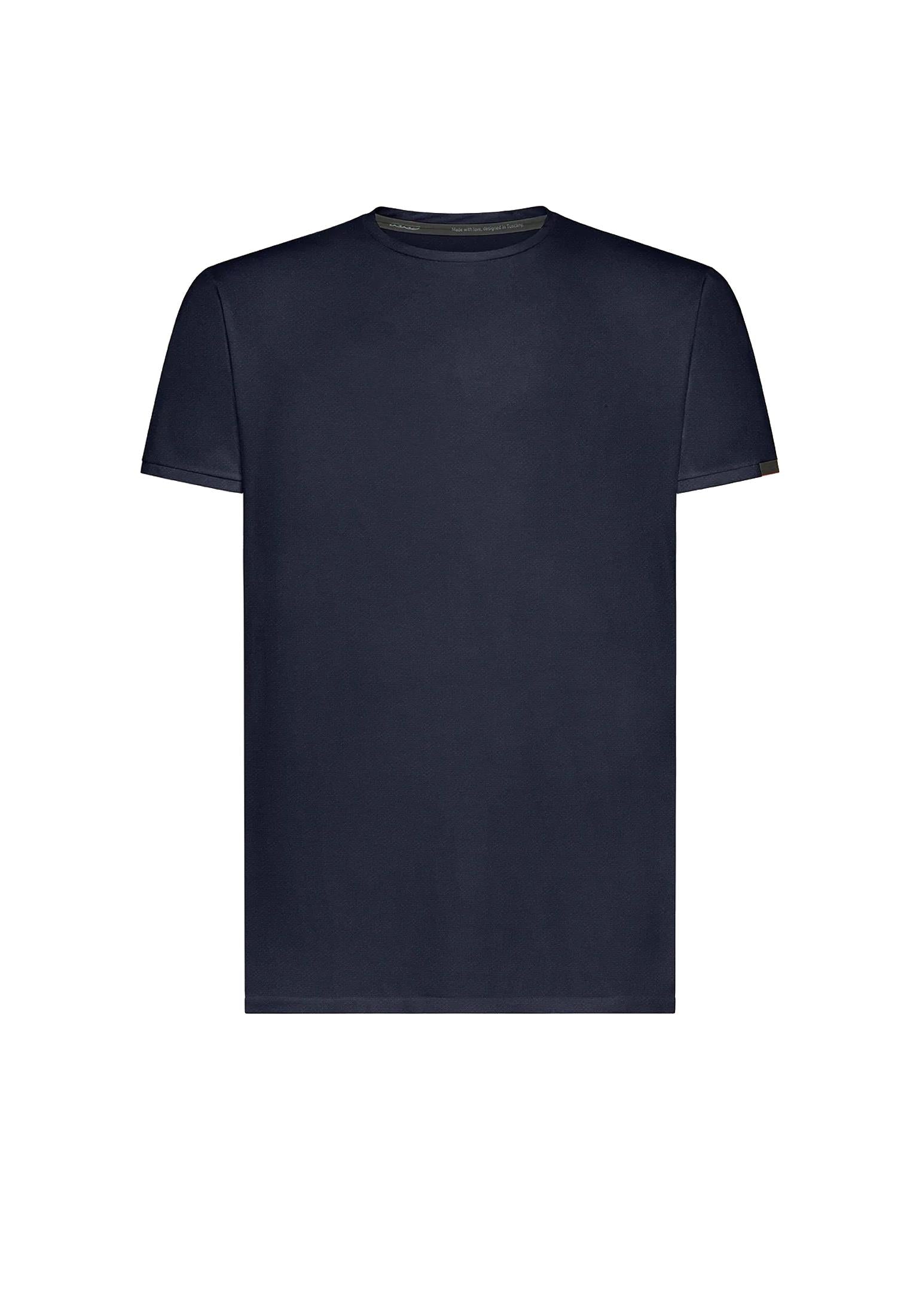 T-shirt girocollo blu elasticizzata Oxford Logo RRD P26 26216 6161 RRD 