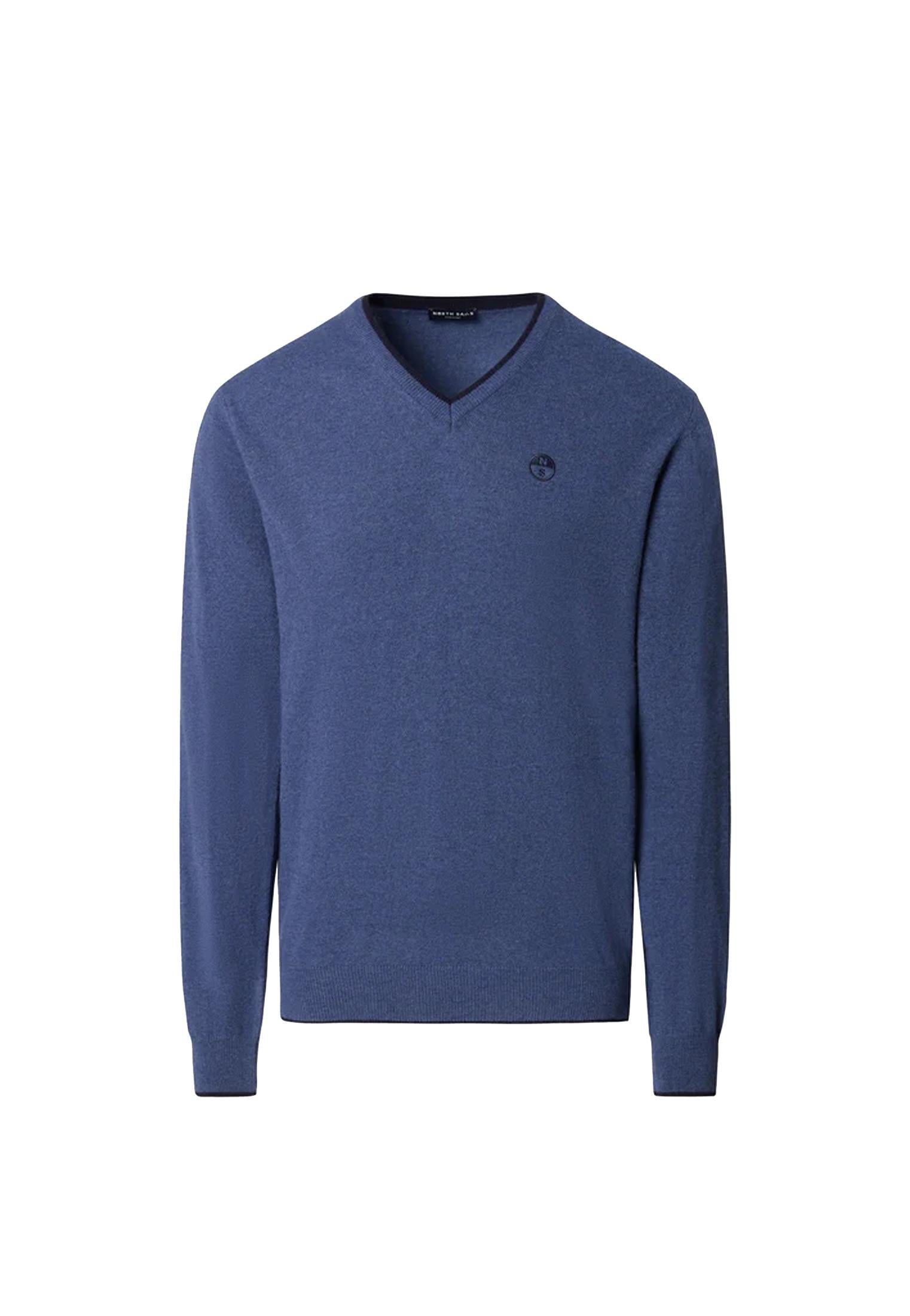 Maglione girocollo logo ricamato bluette North Sails A25 699776 07470747 NORTH SAILS 