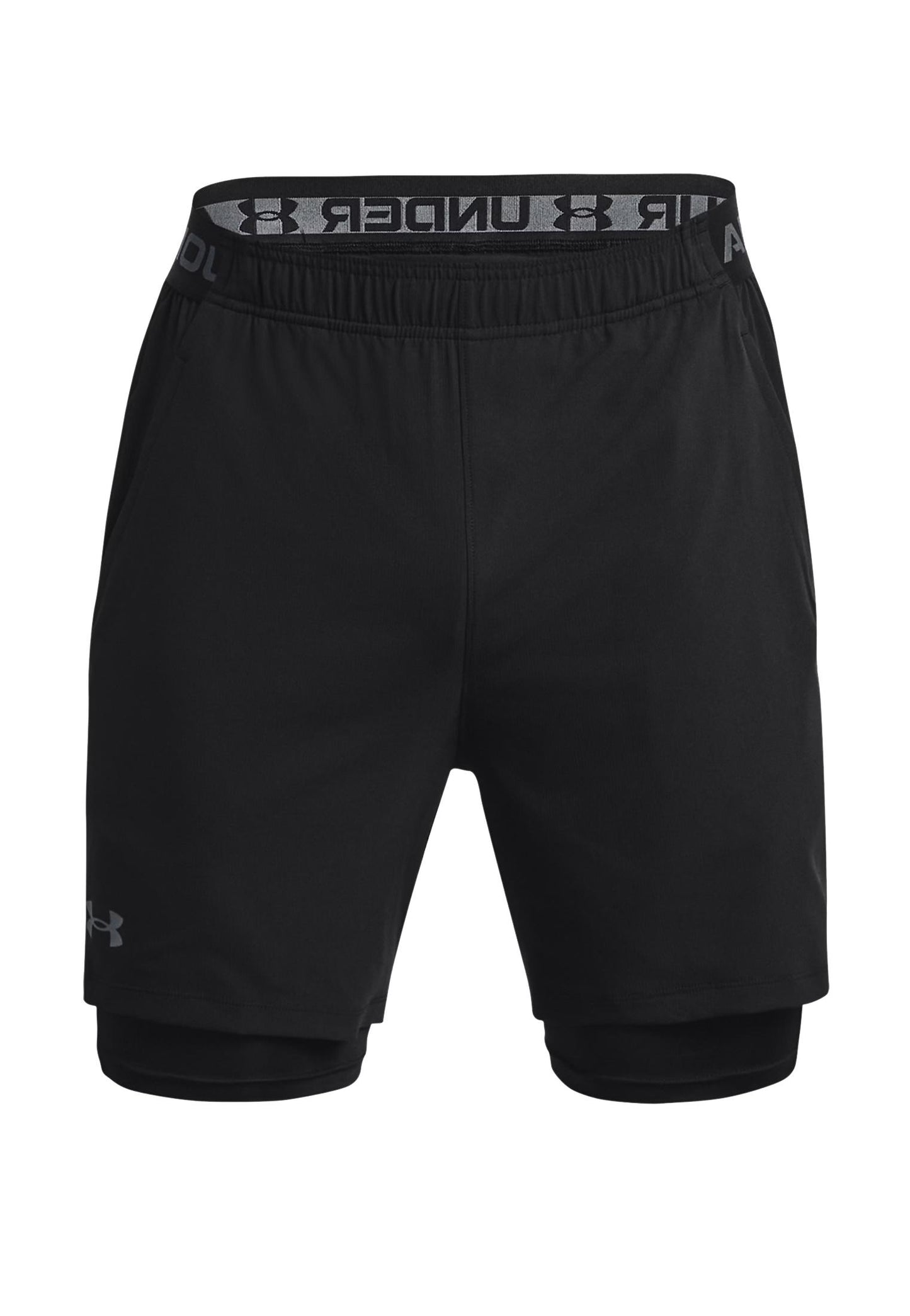 Pantaloncini sportivi neri doppi leggeri allenamento Vanish Under Armour P26 77-1373764 00020002 UNDER ARMOUR 