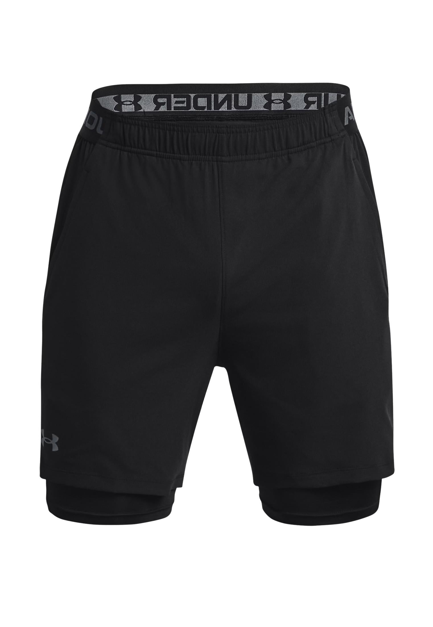 Pantaloncini sportivi neri doppi leggeri allenamento Vanish Under Armour P26 77-1373764 00020002 UNDER ARMOUR 