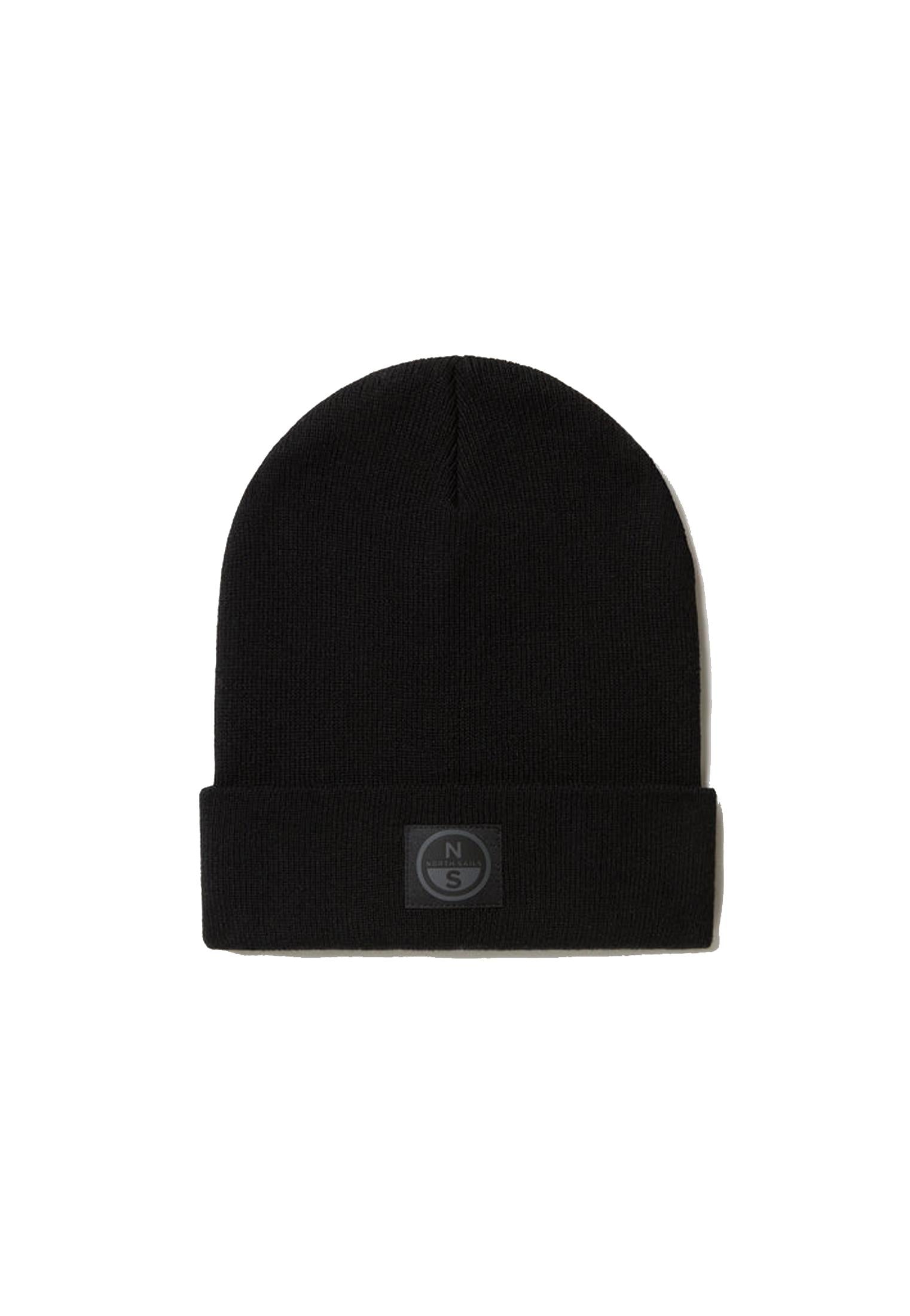 Berretto nero misto cotone North Sails A25 623350 09990999 NORTH SAILS 