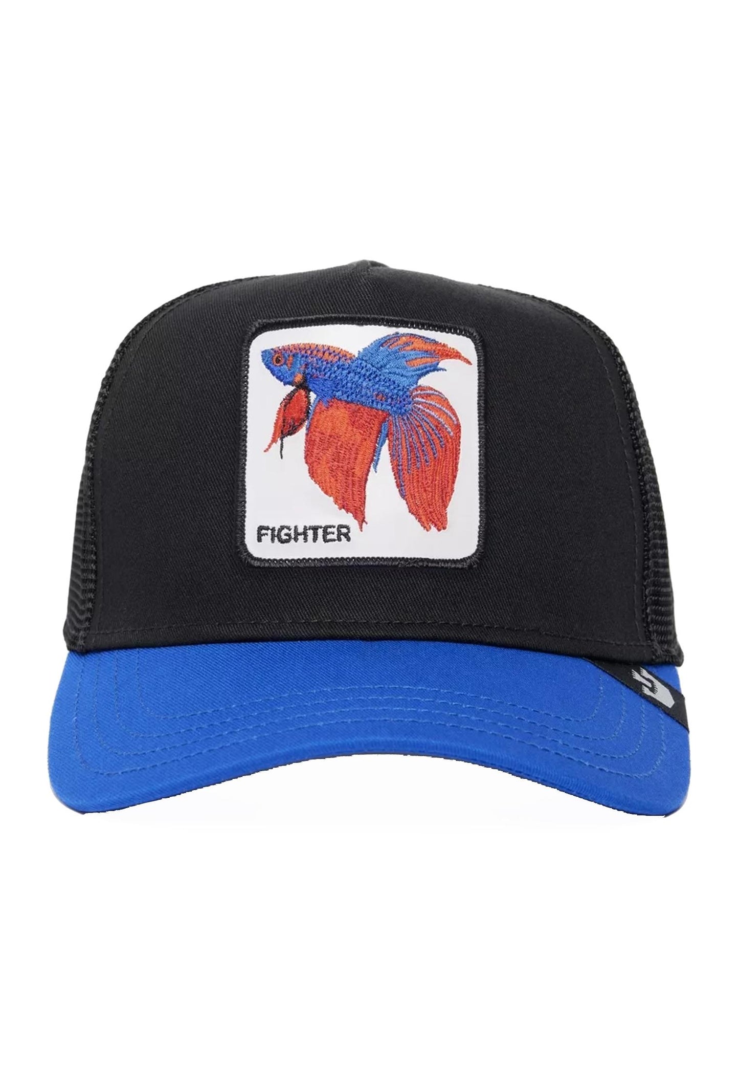 Cappellino da baseball unisex nero e blu fantasia pesce tropicale The Fighter Goorin Bros P24 101-1435 BLUEBLUE GOORIN BROS 