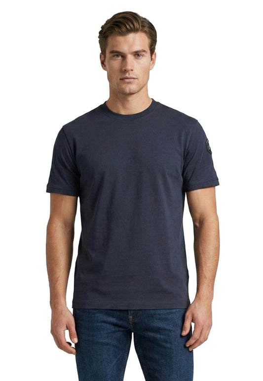 T-shirt girocollo cotone blu Blauer P26 26SBLUH02068 007439888 BLAUER 