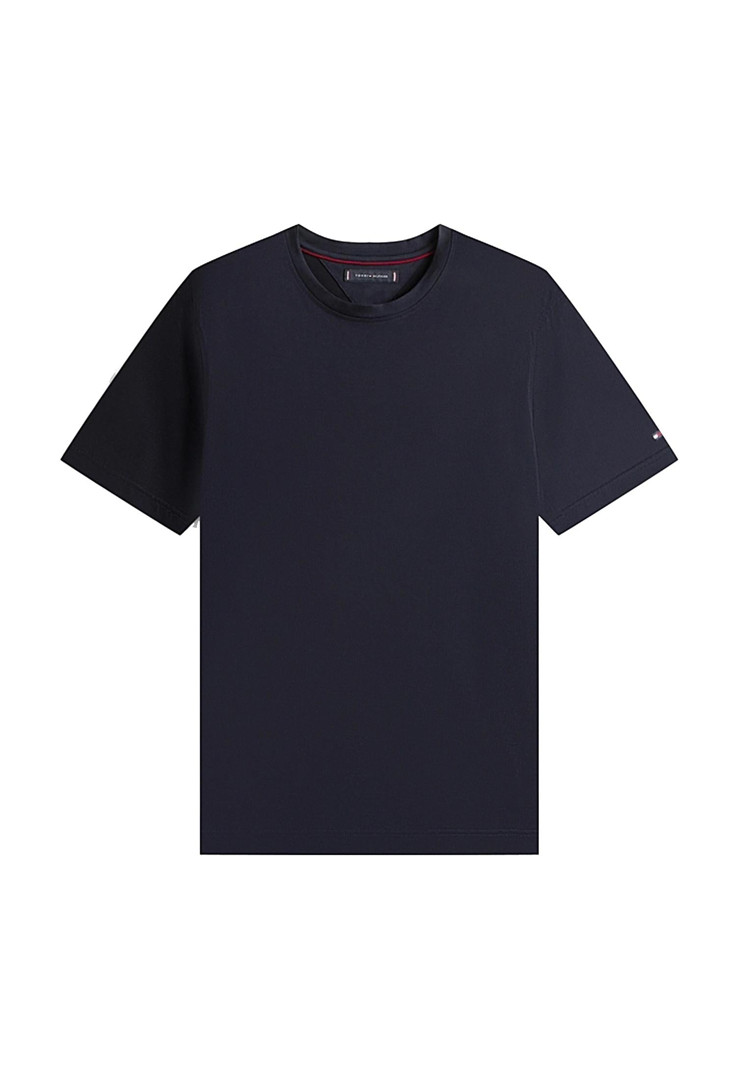 T-shirt blu scuro girocollo cotone Smart Casual Tommy Hilfiger A25 MW0MW39779DW5 DW5DW5 TOMMY HILFIGER 
