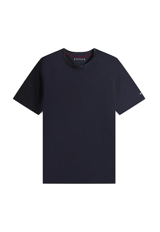 T-shirt blu scuro girocollo cotone Smart Casual Tommy Hilfiger A25 MW0MW39779DW5 DW5DW5 TOMMY HILFIGER 