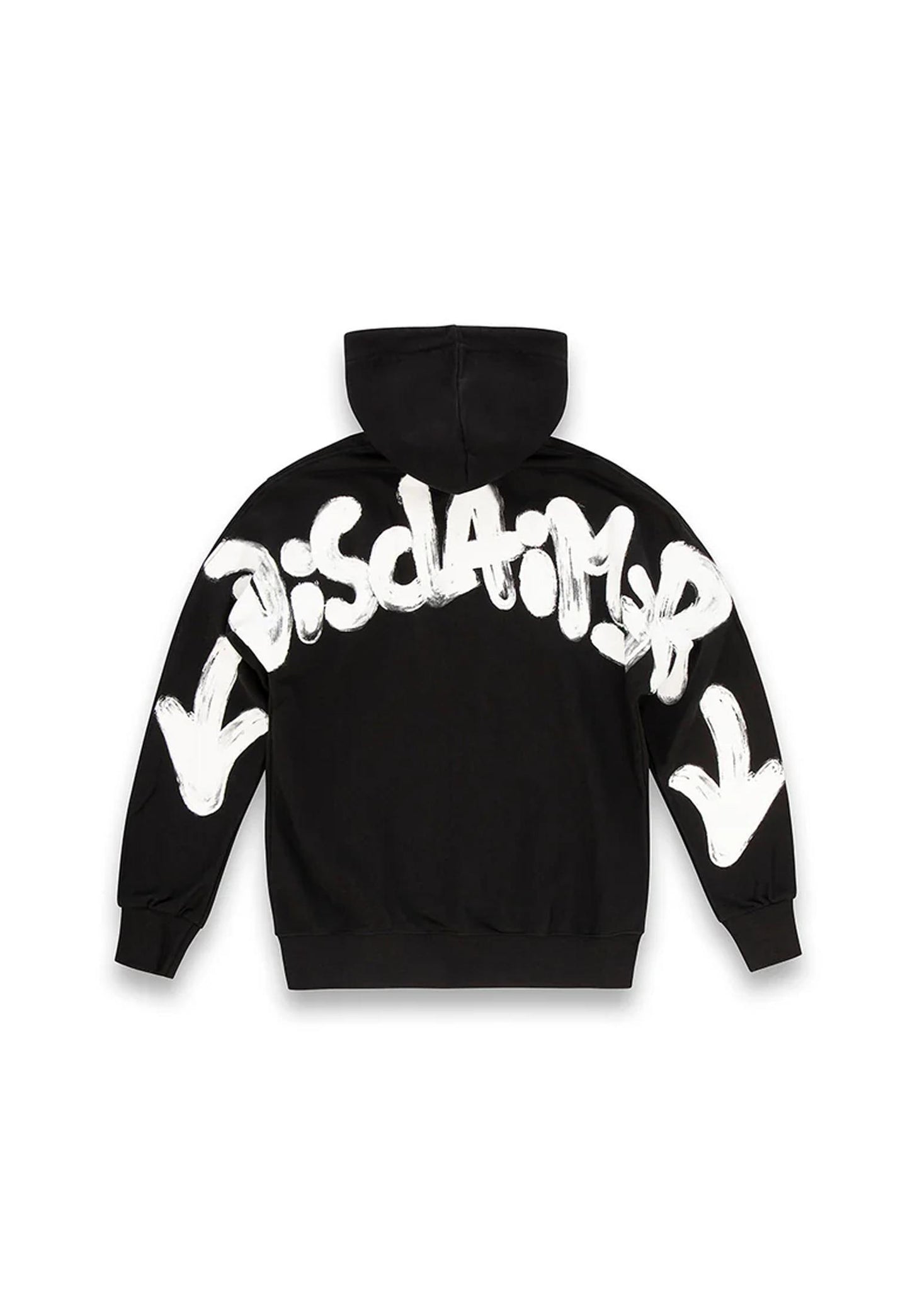 Felpa con cappuccio nera cotone Disclaimer A25 25IDS55100 //NERO/NERO DISCLAIMER 