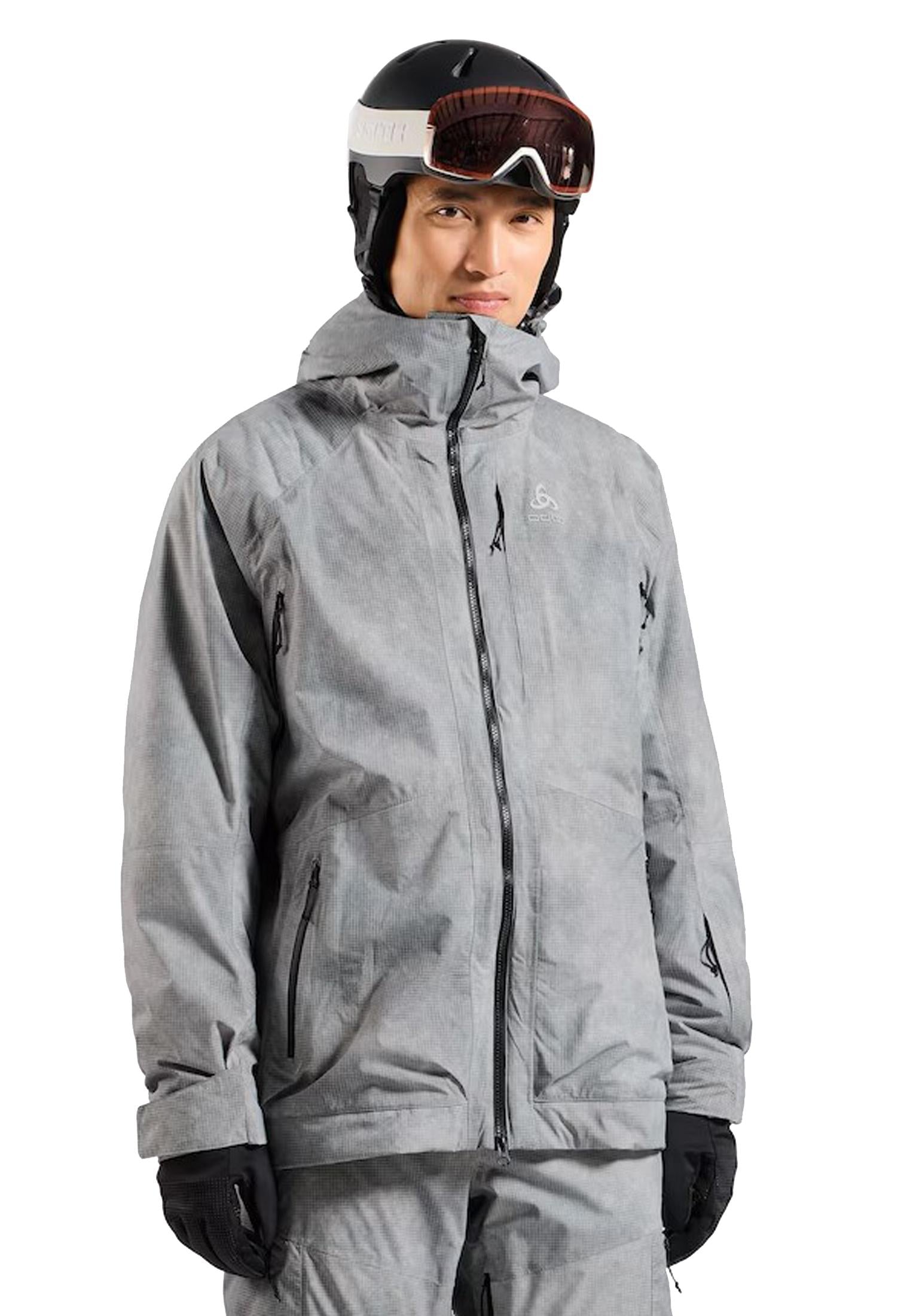 Giacca da sci grigia imbottita impermeabile Descent Pow Odlo A25 560772 1035010350 ODLO 