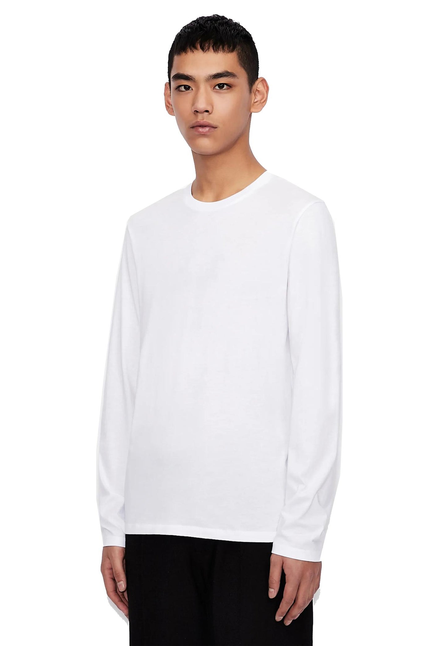 T-shirt basic bianca maniche lunghe Armani Exchange P24