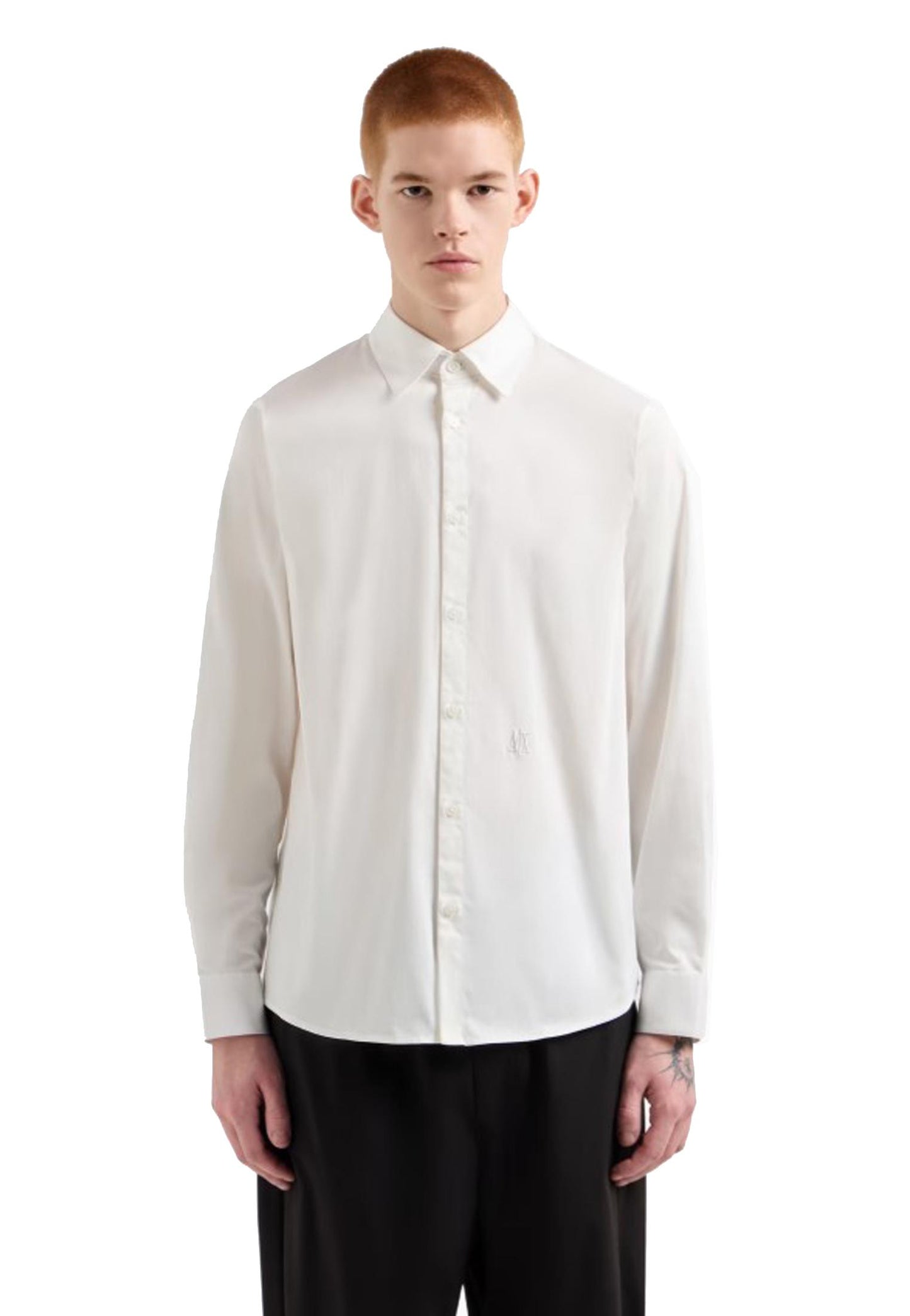 Camicia classica bianca cotone Armani Exchange P25