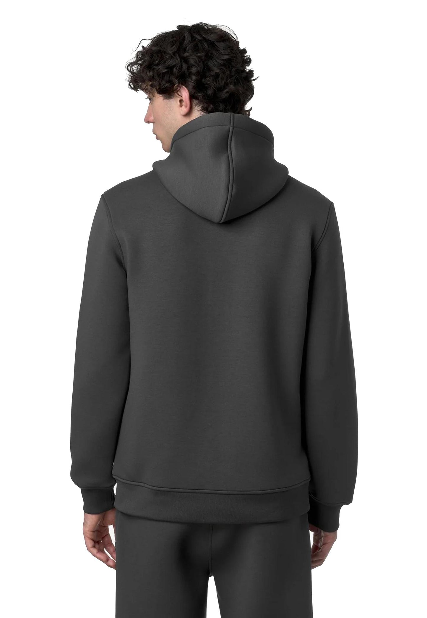 Giacca in pile con cappuccio grigio Rainer Spacer K-way A25 K2141DW 133133 K-WAY 