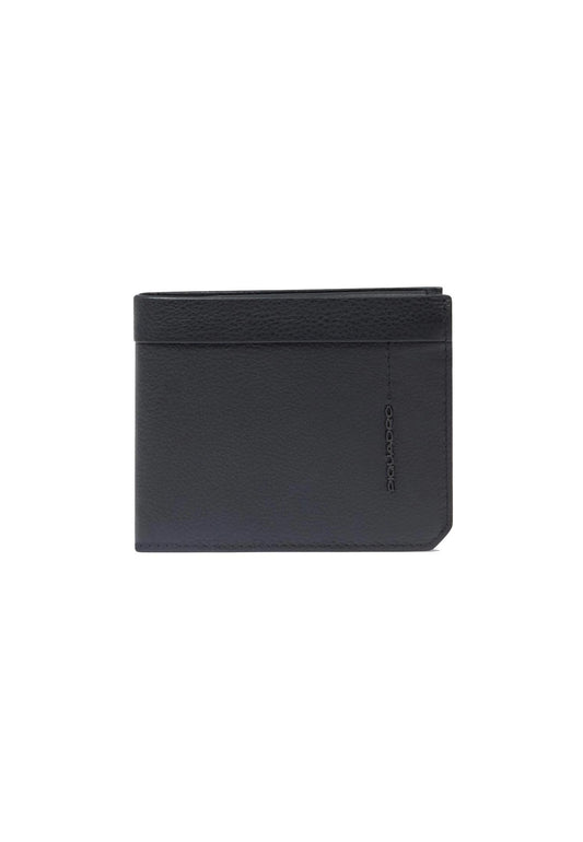 Portafoglio nero con portamonete, porta carte di credito Piquadro A25 PU4188W137R NN PIQUADRO 