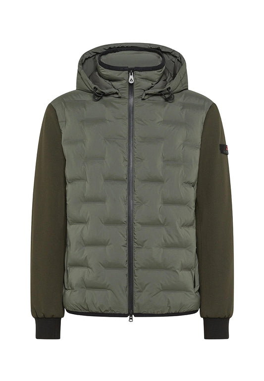 Giacca trapuntato verde oliva bimateriale Holzer Peuterey A25 PEU5206 01191802 690690 PEUTEREY 