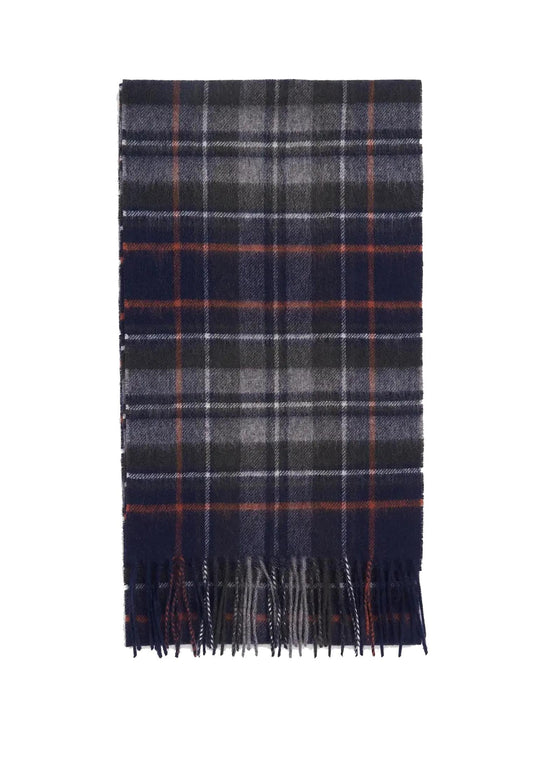 Sciarpa blu tartan misto lana e cashmere New Check Barbour A25 252MUSC0137 NY95NY95 BARBOUR 