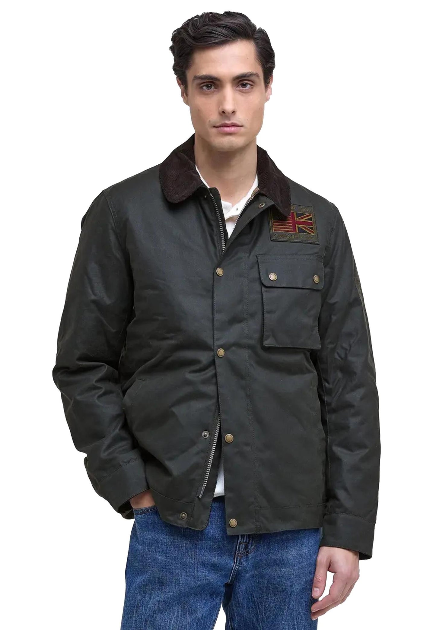 Giacca cerata verde Workers Wax Barbour A25 252MMWX1853 SG91SG91 BARBOUR INTERNATIONAL 