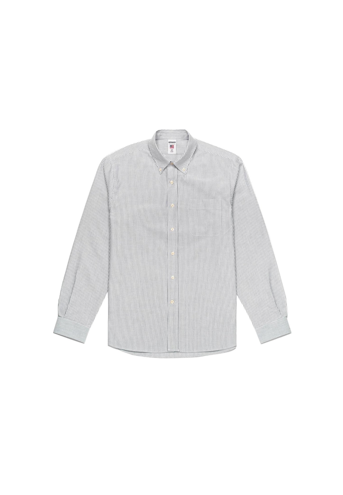 Camicia cotone a righe blu bianca Doubling Sebago A25 7111PEW A0PA0P SEBAGO 