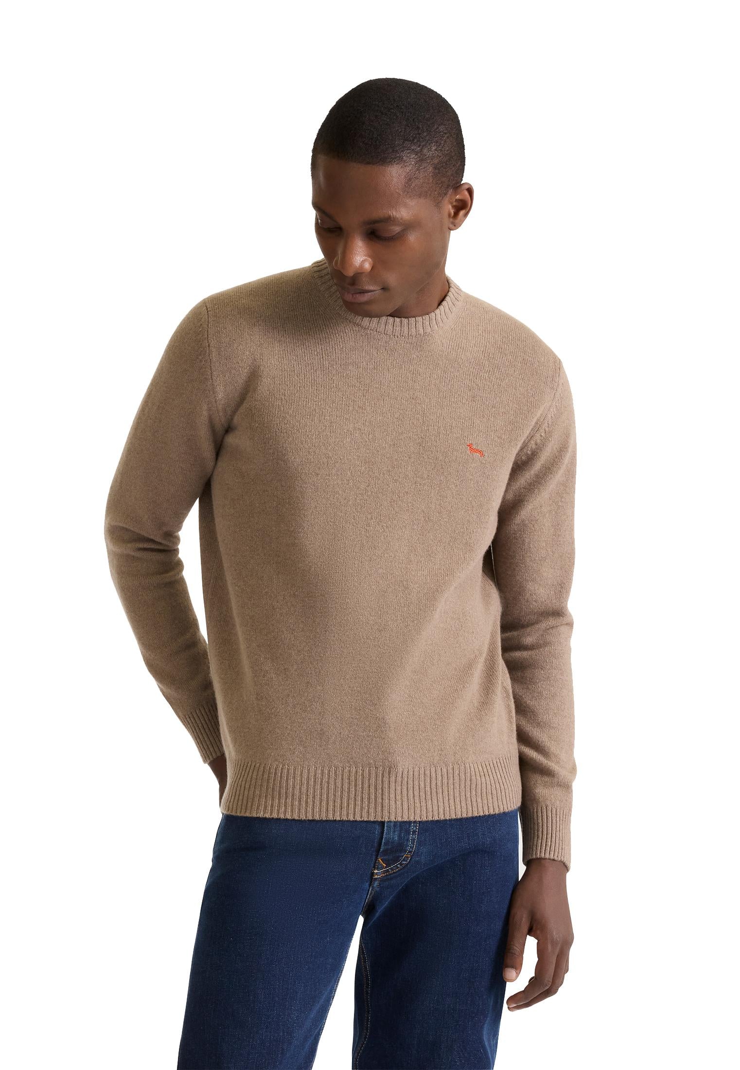 Maglione pullover marrone misto lana cashmere Harmont & Blaine A25 HRP396030703 704704 HARMONT&BLAINE 