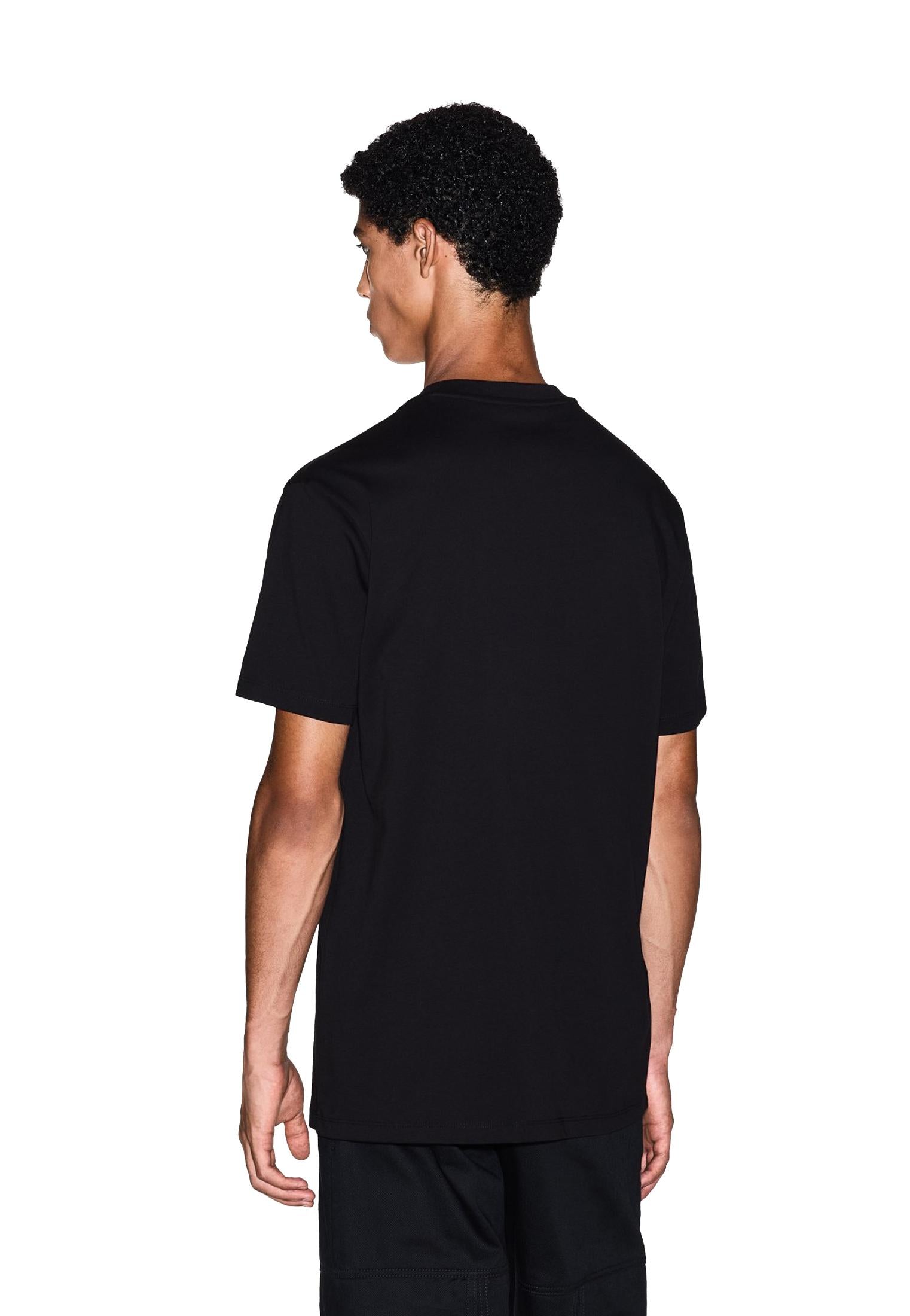 T-shirt nera girocollo cotone logo minimal cuore regular fit Armani Exchange A25 XM001281 AF10361 UC001UC001 ARMANI EXCHANGE 