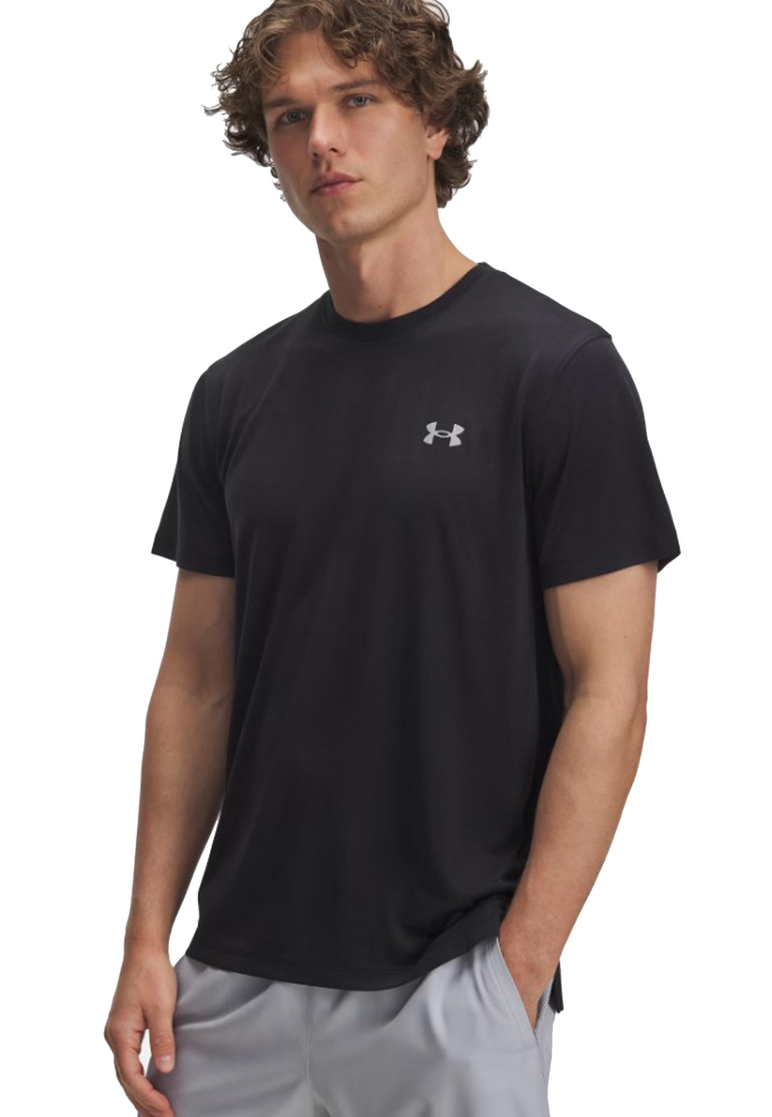 T-shirt girocollo tecnica traspirante allenamento fitness nera Lauch Camo Under Armour A25 77-6006098 00020002 UNDER ARMOUR 