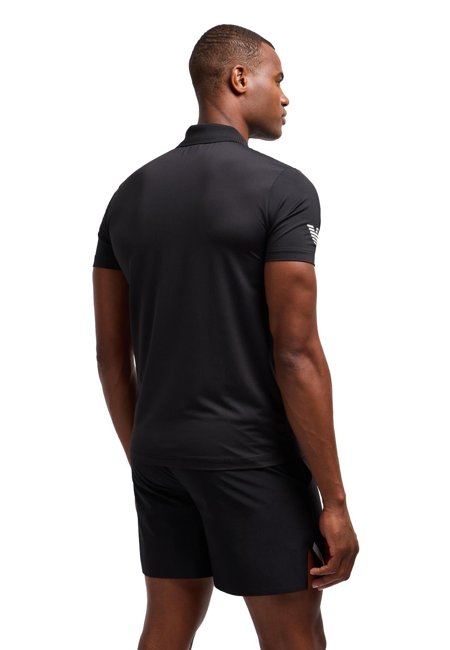 Polo tecnica nera maniche corte sportiva Ventus7 EA7 Armani P26 8NPF23 PJEMZ 12001200 EA7 TENNIS 