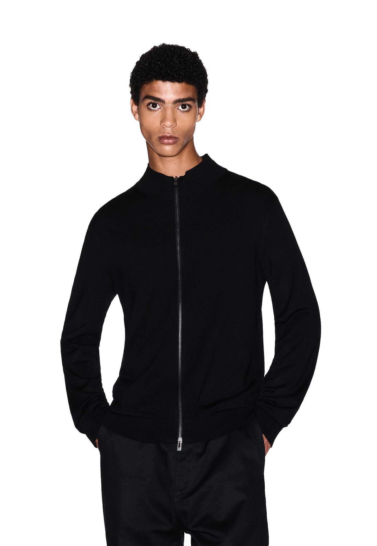 Maglione Cardigan con zip nero Armani Exchange A25 XM001279 AF10454 UC001UC001 ARMANI EXCHANGE 