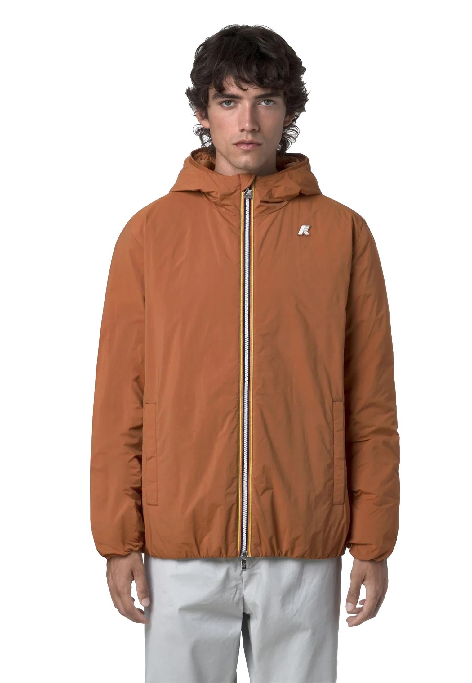 Giacca arancione imbottita blu Jack Plain Warm K-Way A25 K2136DW WGGWGG K-WAY 