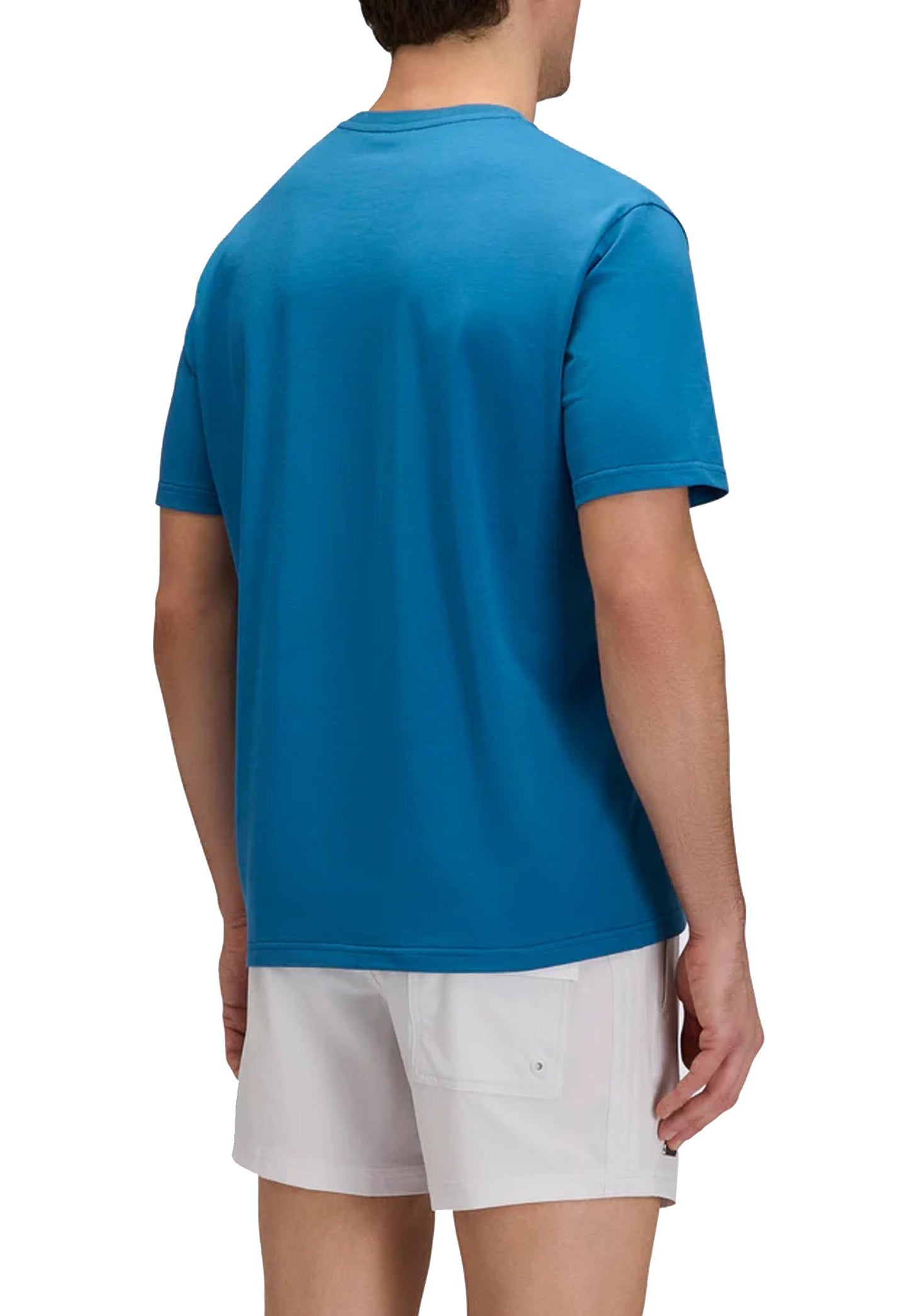 T-shirt girocollo tecnica blu Sundek P26 GM240TEYJ200 M6S321A9500 SUNDEK 