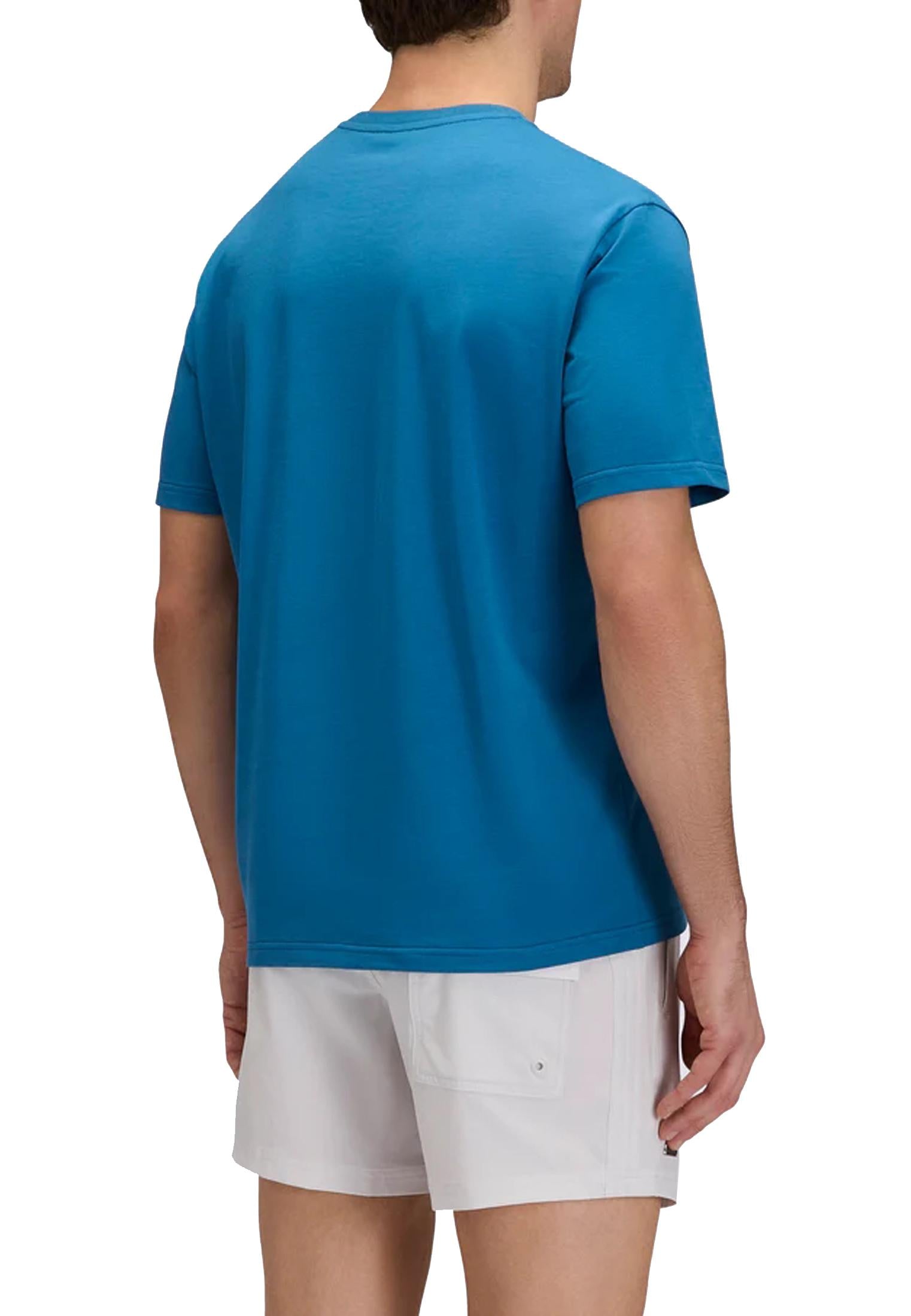 T-shirt girocollo tecnica blu Sundek P26 GM240TEYJ200 M6S321A9500 SUNDEK 