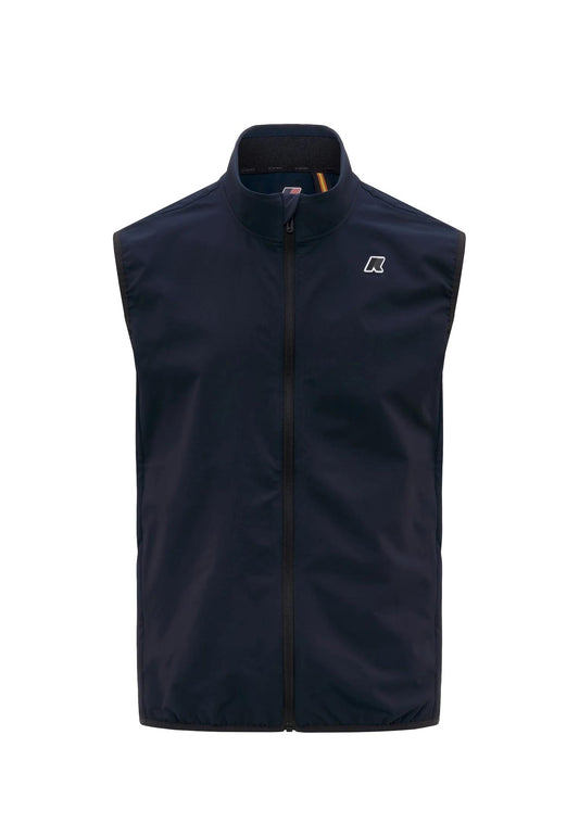 Gilet smanicato unisex blu Fleece Flaner K-Way P26 K8143VW K89K89 K-WAY 