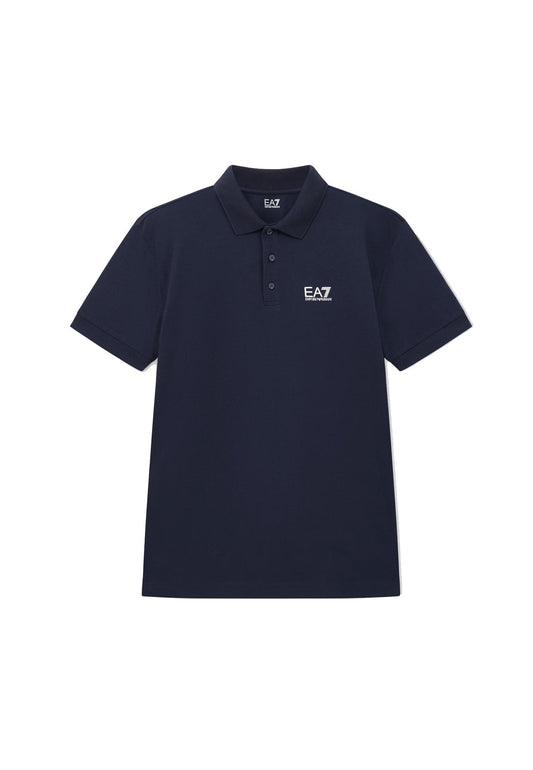 Polo cotone blu mezza manica Core Indentity EA7 Armani P26 8NPF14 PJVQZ 15621562 EA7 