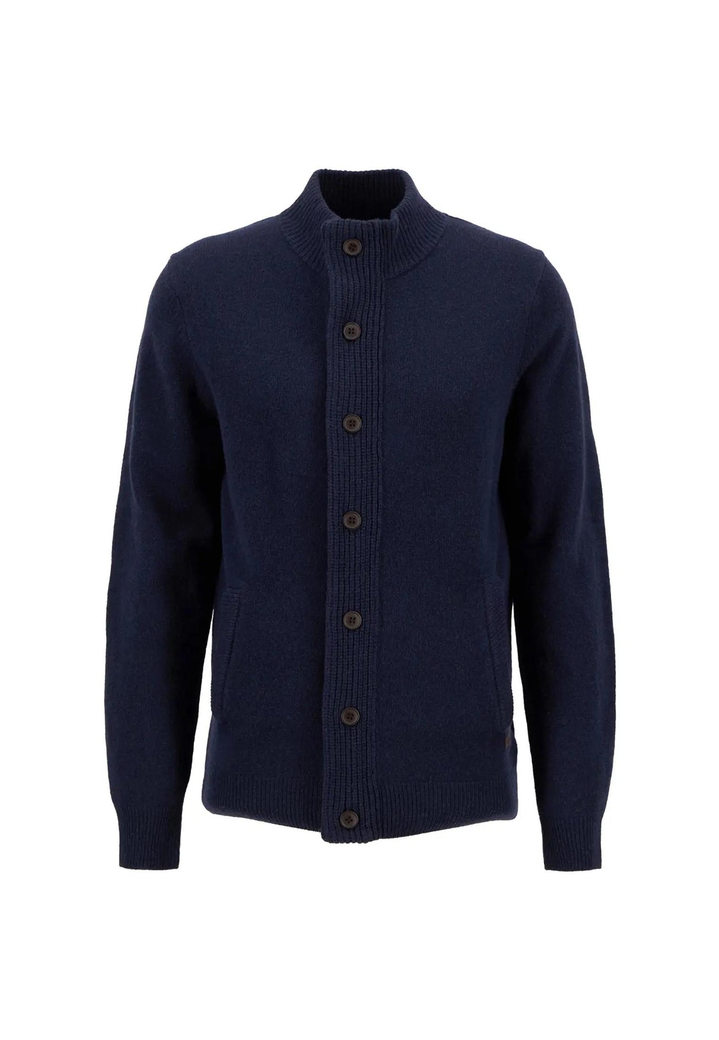 Maglione lana blu con bottoni zip Patch Barbour A25 252MMKN0731 NY91NY91 BARBOUR 