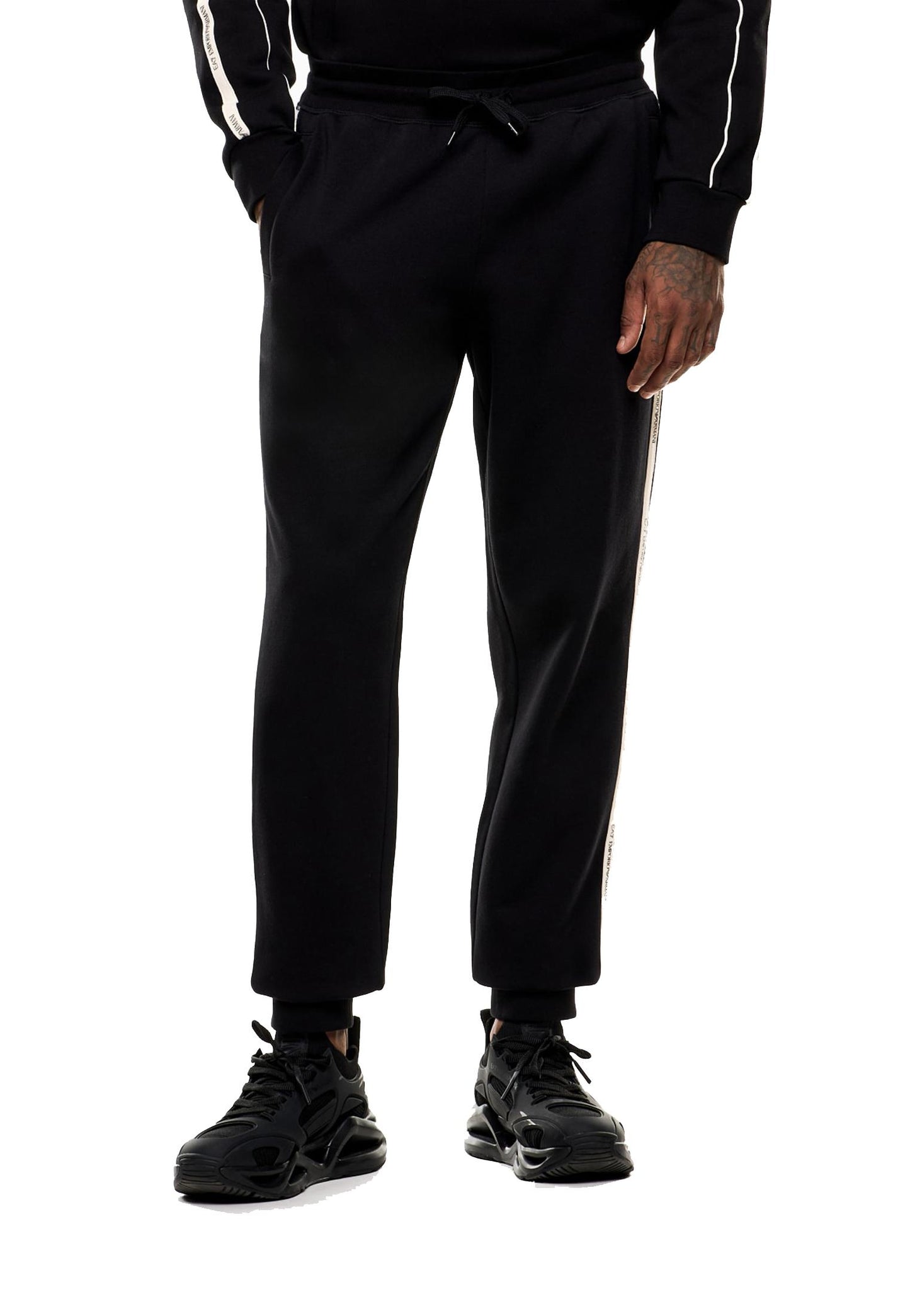 Pantaloni neri jogger sportivi Logo Series EA7 Armani A25 7M000974 AF10377 UC001UC001 EA7 