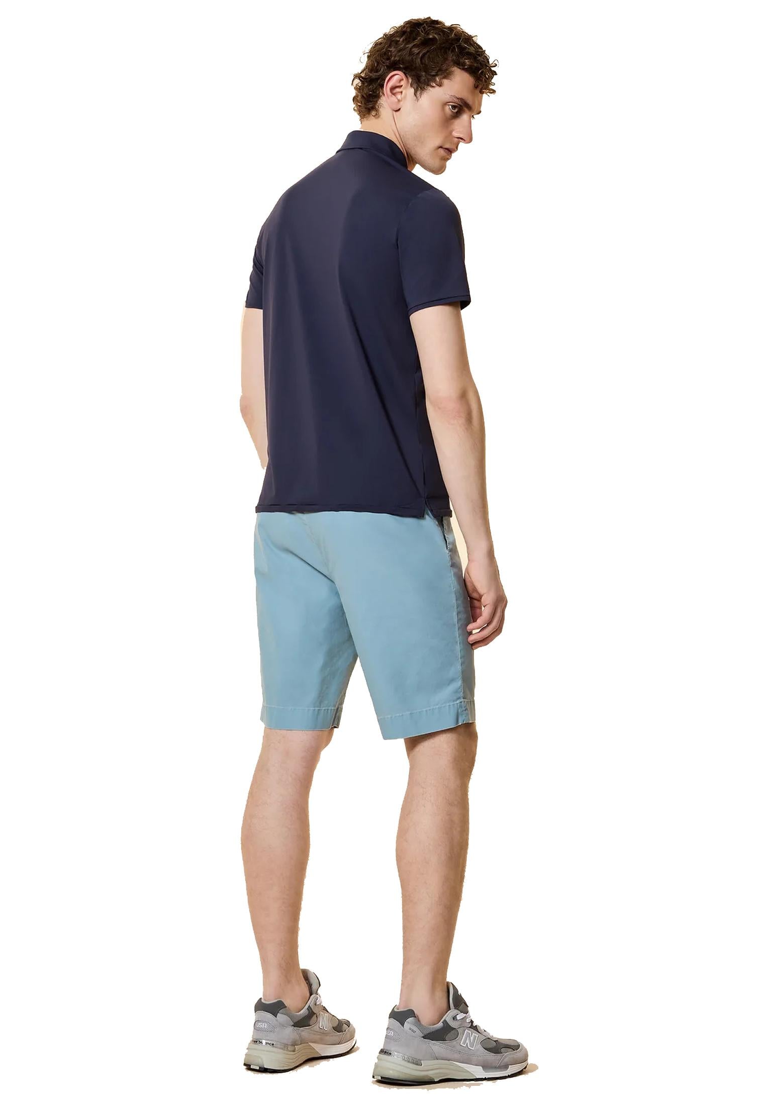 Polo mezza manica blu elasticizzata traspirante Oxford Logo RRD P26 26217 6161 RRD 