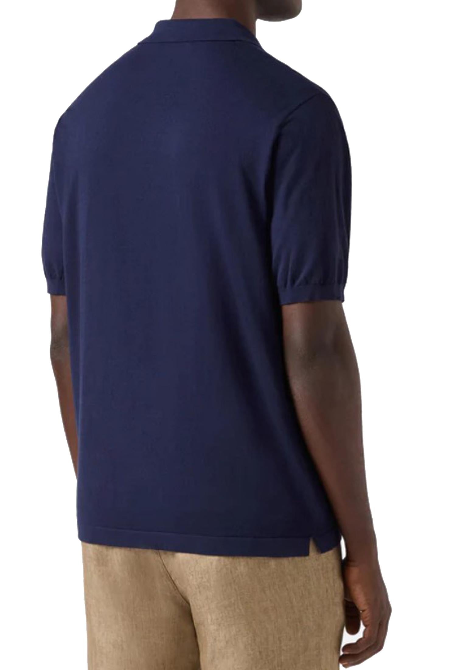Polo manica corta blu Sloan cotone leggero MC2 Saint Barth P26 SLO0001 00097L00097L MC2 