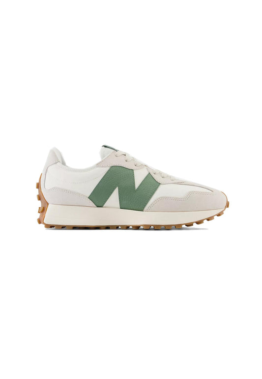 Scarpe sneakers pelle scamosciata bianca verde 327 New Balance A25 U327 SKC SKCWHITE GREEN NEW BALANCE 